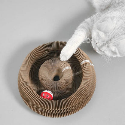 Magic Organ Cat Scratching Board Interactive Scratcher Cat Toy Cat Accordion Toy Cat Grinding Claw Scratching Board Pet Supplies